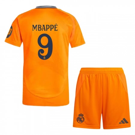Jalkapallo Peliasut Real Madrid Mbappé 9 Lasten Vieras Pelipaita 2024-25 Lyhythihainen